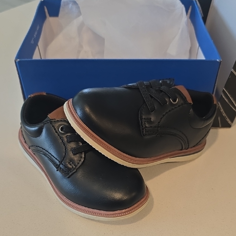 Elegant Black Kids Dress Shoes